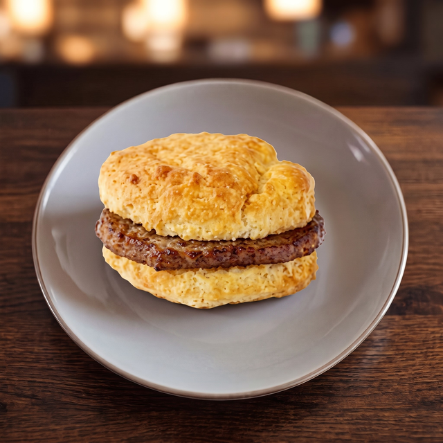 Biscuit with Sausage.